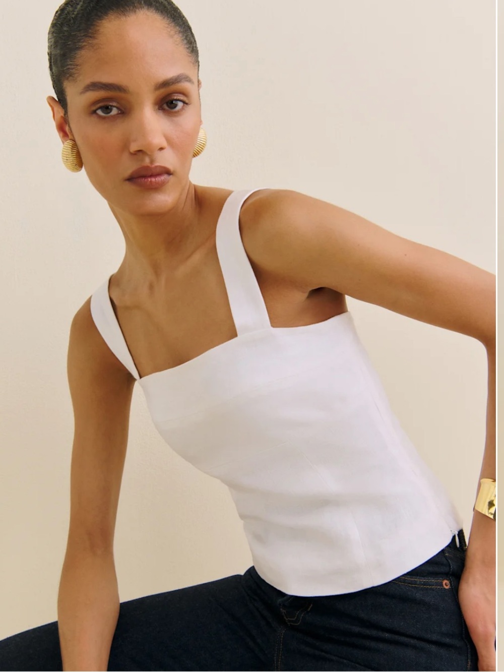 Reformation linen top NWT